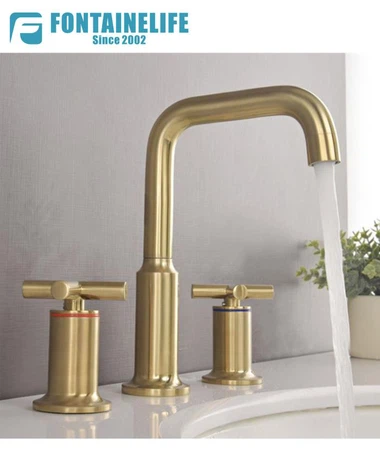 Честно злато 3 дупки кран за баня