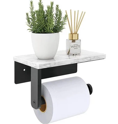 Държач за тоалетна хартия от мраморен рафт с възможност за персонализиране