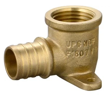 PEX месингов 90 градусов колянов фитинг